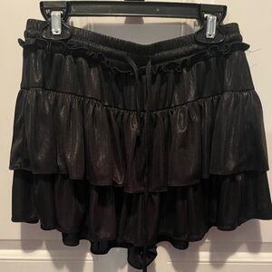 Black Boutique Shimmer Skort